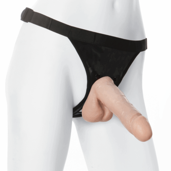 Realistic Dildo with Ultra Harness - 7 / 18 cm - Vanilla