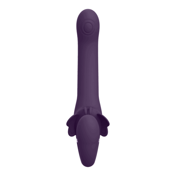 Satu - Pulse-Wave and Vibrating Strapless Strapon - Purple