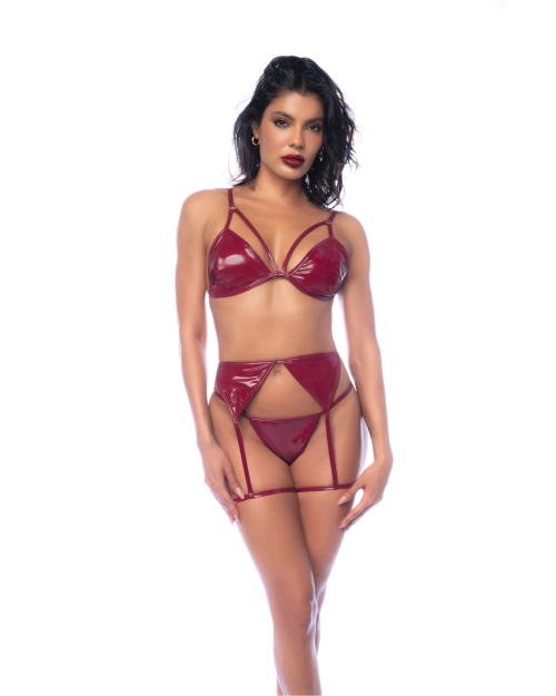 MapalÃ© 3-delig BH-set Glanzend Rood S