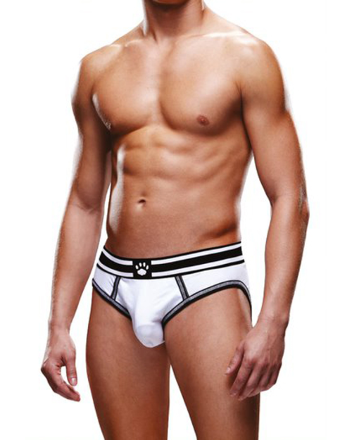 Prowler Open Brief White/black L