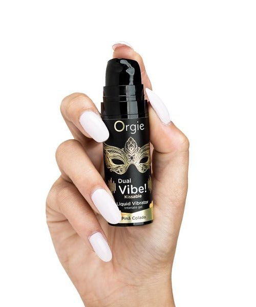 Orgie Dual Vibe Kissable Liquid Vibrator Pina Colada 15 ml