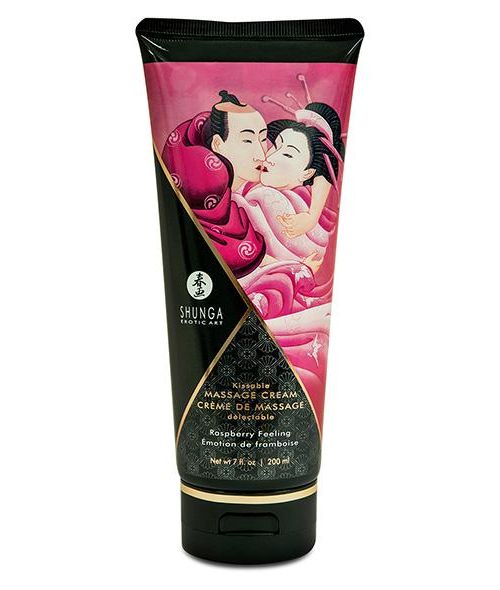 Shunga Massage Cream 200 ml Aardbei