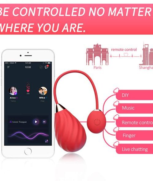 Magic Motion Magic Sundae Vibrerend Eitje Met App Rood