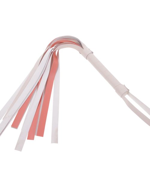 Sportsheets S&m Peaches???n Creame Stripe Flogger Cream&Orange