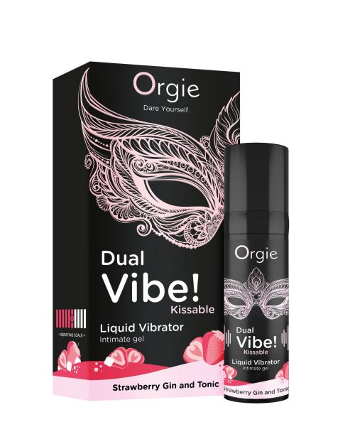 Orgie Dual Vibe Liquid Vibrator Strawberry Gin&Tonic 15 ml