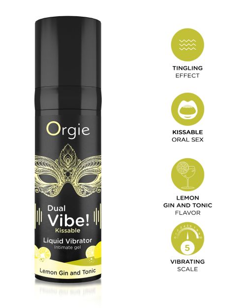 Orgie Dual Vibe Liquid Vibrator Lemon Gin&Tonic 15 ml