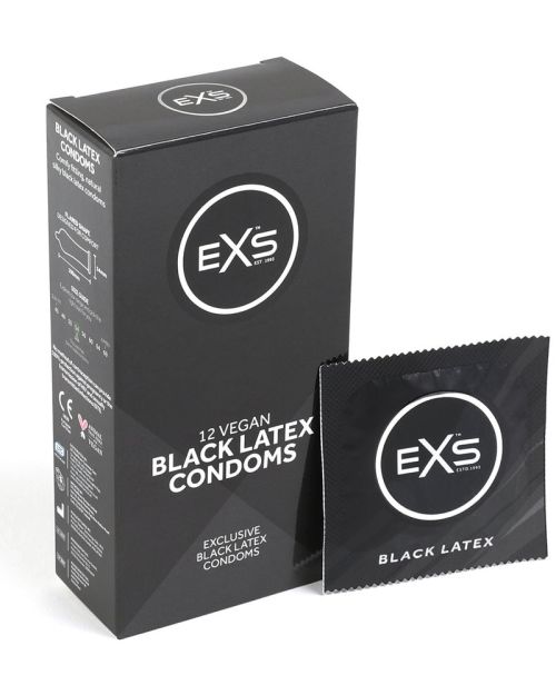 EXS Black Latex Condooms 12 Stuks