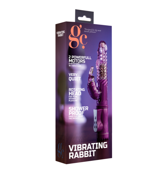 Shots Vibrating Rabbit 22 cm Paars