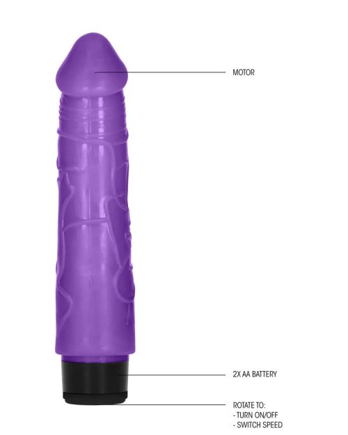 GC Realistische Vibrator Paars 20 cm