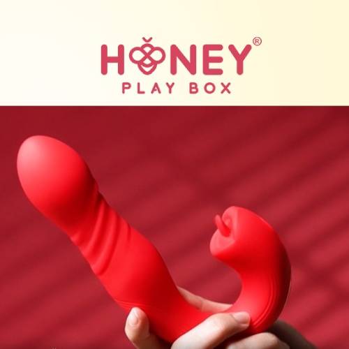 HoneyPlayBox Joi Thrust 2 Vibrator Met App 17 cm Blauw