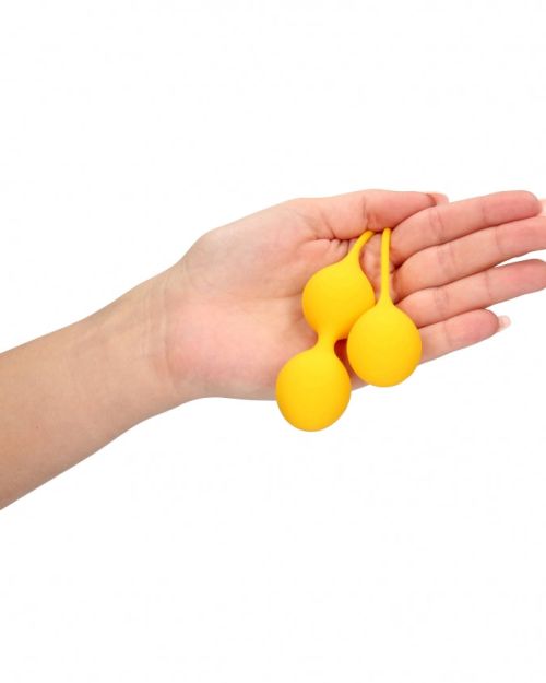 Loveline Siliconen Kegelballen Trainingset Geel