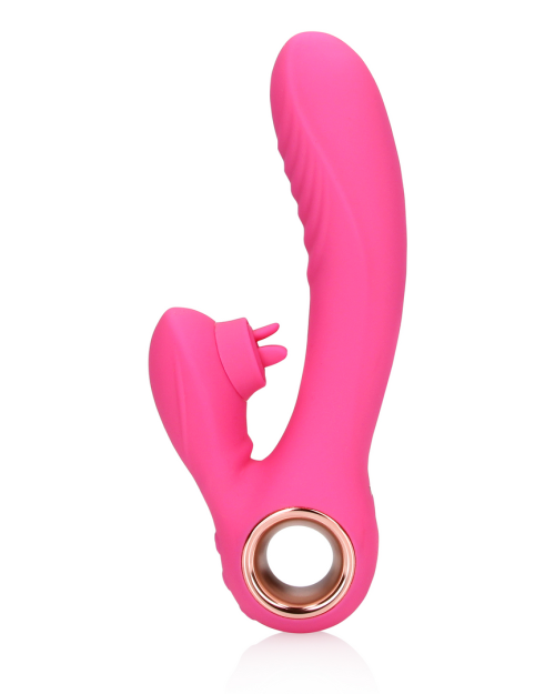 Loveline Heating Rabbit Vibrator Exuberant Pink 19 cm