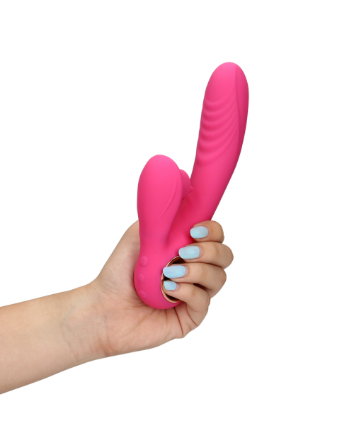 Loveline Heating Rabbit Vibrator Exuberant Pink 19 cm