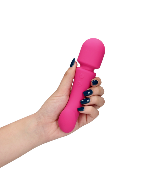 Loveline Double Sided Wand Vibrator Prestone Pink 16 cm