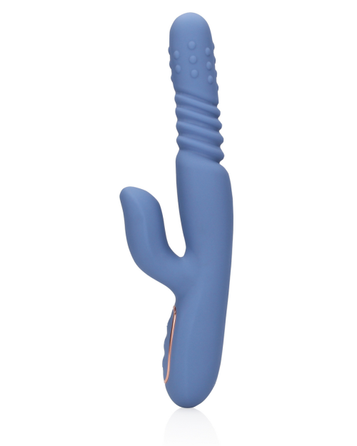 Loveline Roterende&Stotende Rabbit Vibrator Blue Nova 24 cm