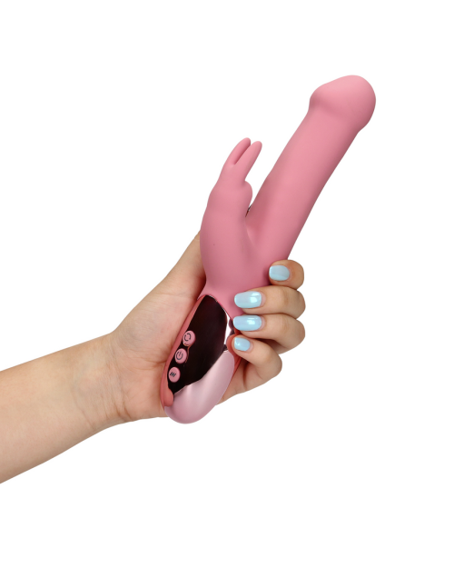 Loveline Roterende Rabbit Vibrator Pink Arabesque 22 cm