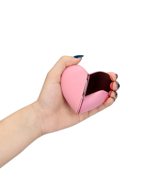 Loveline Tapping Heart Vibrator Pink Arabesque 7 cm
