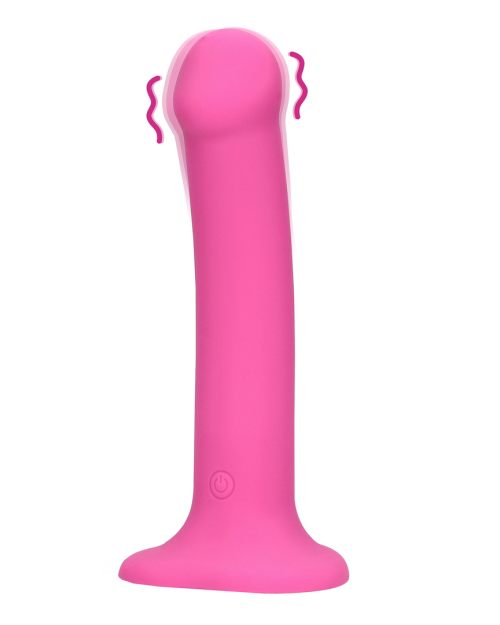 Loveline Vibrerende Dildo Powerful Pink 18 cm