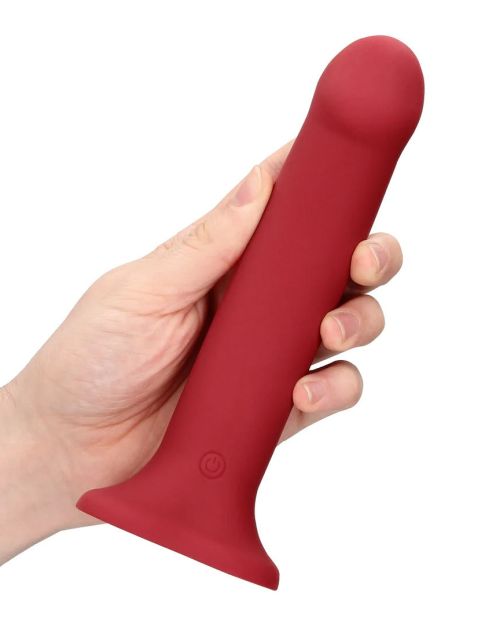 Loveline Vibrerende Dildo Raspberry Red 20 cm