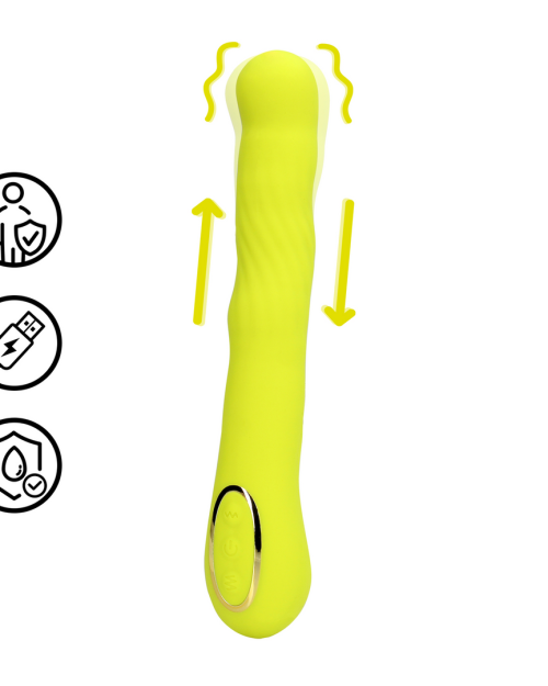 Loveline Wiggle G-spot Vibrator Lime Passion 24 cm