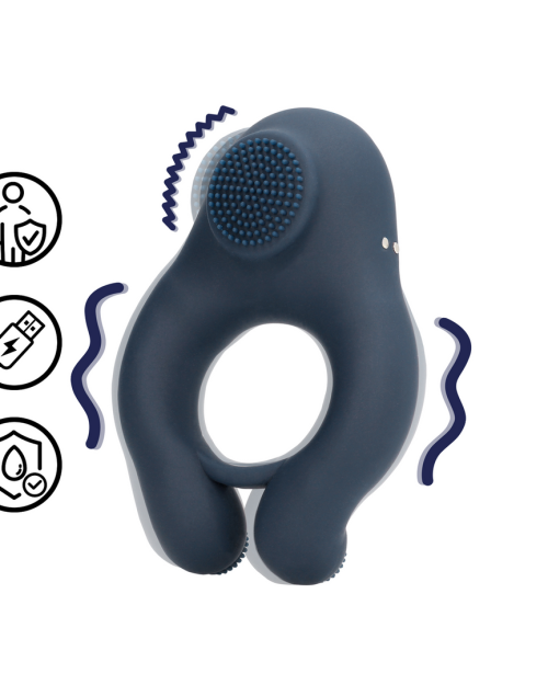 Loveline Vibrerende Cockring Indigo Blue