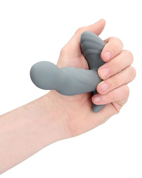 Loveline Roterende Prostaat Vibrator Gotham Grey 13 cm