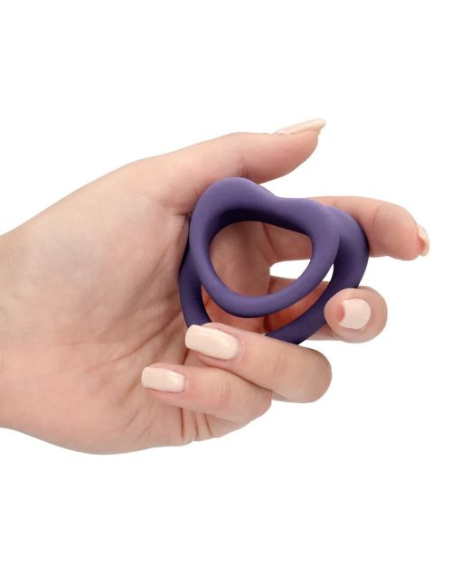 Loveline Heart Cockring Set Violet Storm