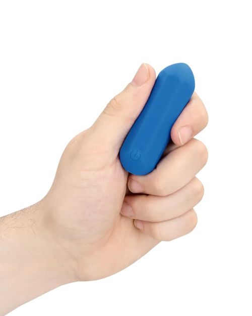 Loveline Hexagon Shaped Bullet Vibrator Jetset Blue 7 cm