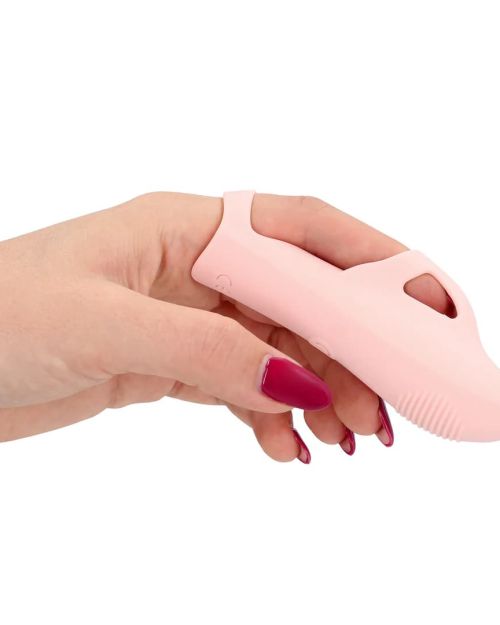 Loveline Silicone Finger Vibrator Touch Of Pink 11 cm