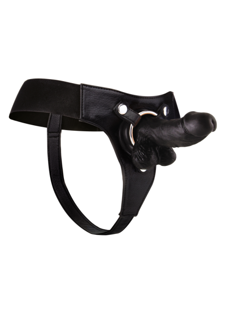 Ouch! Strapon Dildo Zwart 15 cm