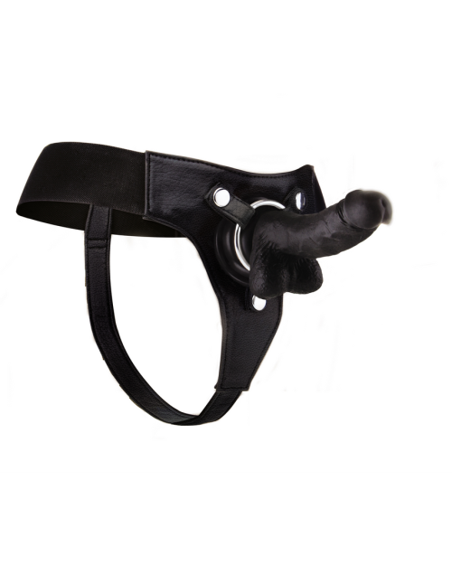 Ouch! Strapon Dildo Zwart 18 cm