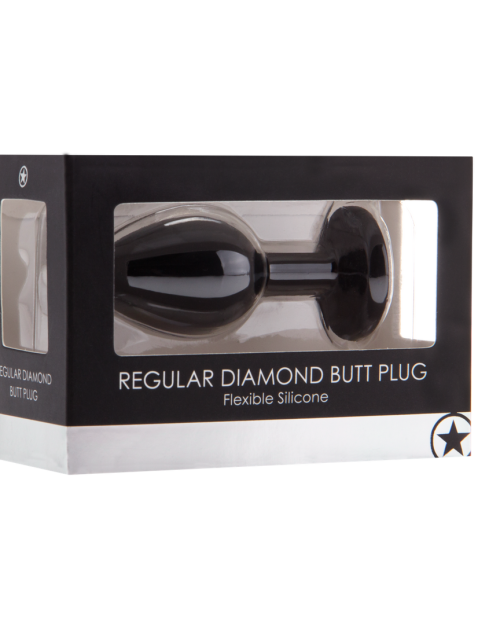 Ouch! Zwarte Buttplug 7 cm