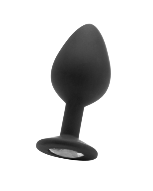 Ouch! Diamond Buttplug Zwart 8 cm