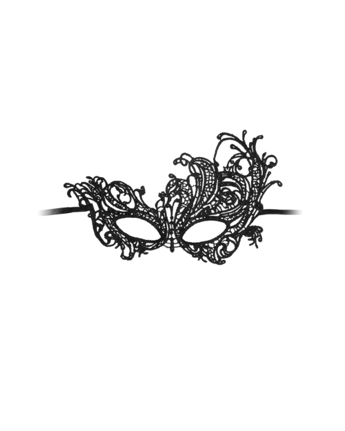 Ouch! Royal Zwart Kanten Masker