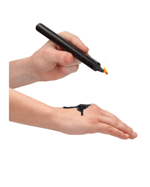 Ouch! Teasing Hot Wax Lange Bondage SM Kaarsen Zwart