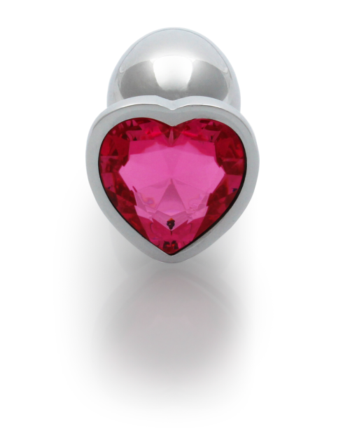 Ouch! Metalen Buttplug Met Hartje M