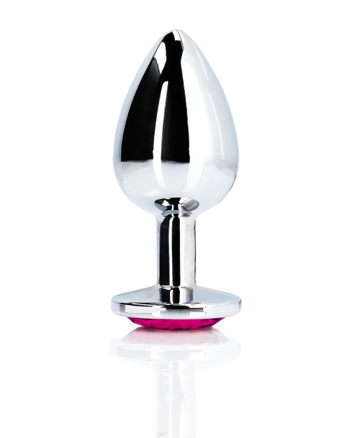 Ouch! Metalen Buttplug Met Hartje M