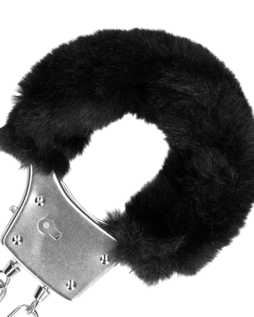 Ouch! Furry Metalen Handboeien Rood