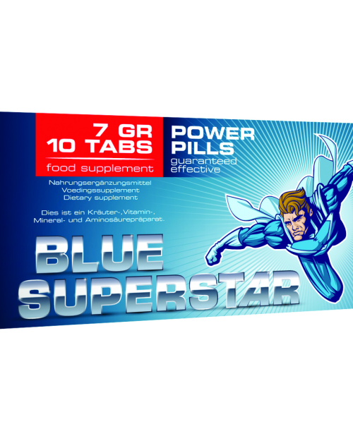 Pharmquests Blue Superstar 10 Stuks