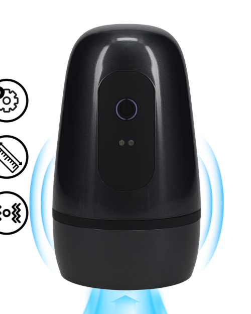 Pumped Vibrobator Automatische Masturbator Blauw