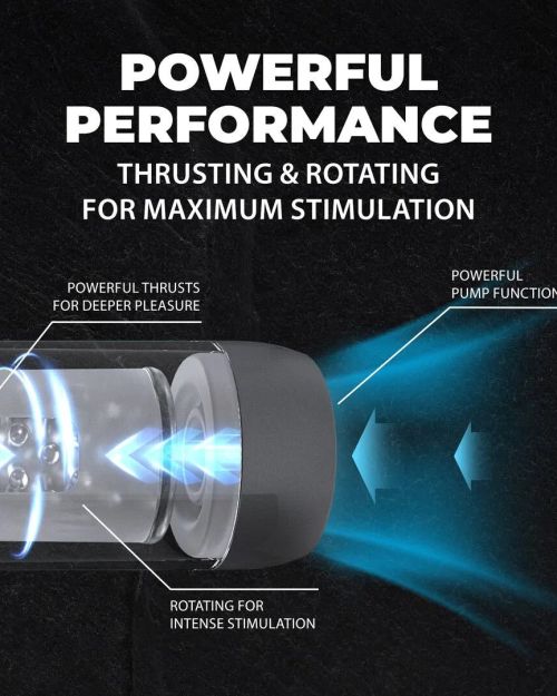 Pumped Vortex Automatische Masturbator Blauw