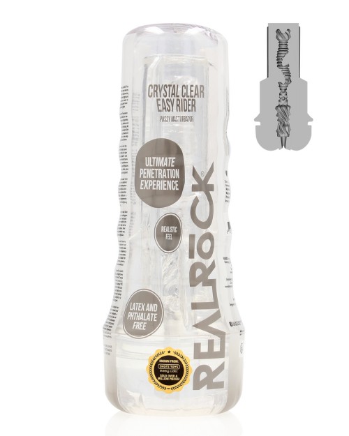 RealRock Easy Rider Pussy Masturbator Transparant