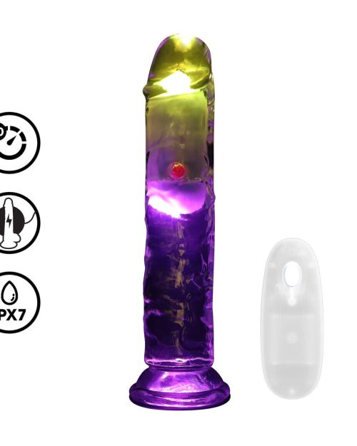 Realrock Led Glow Vibrerende Dildo 18 cm