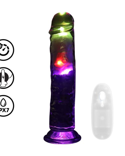 Realrock Led Glow Vibrerende Dildo 20 cm