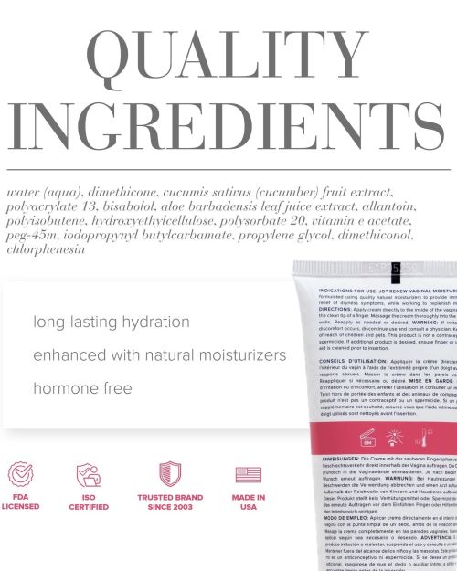 System JO Renew Vaginale Hydraterende CrÃ¨me 120 ml