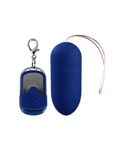 Shots Vibrerend Eitje Blauw 8 cm