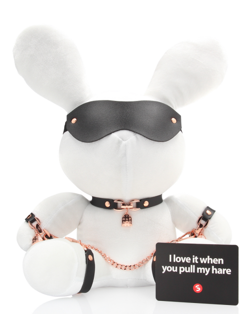 S-Line Bondage White Velvet Knuffel Konijn