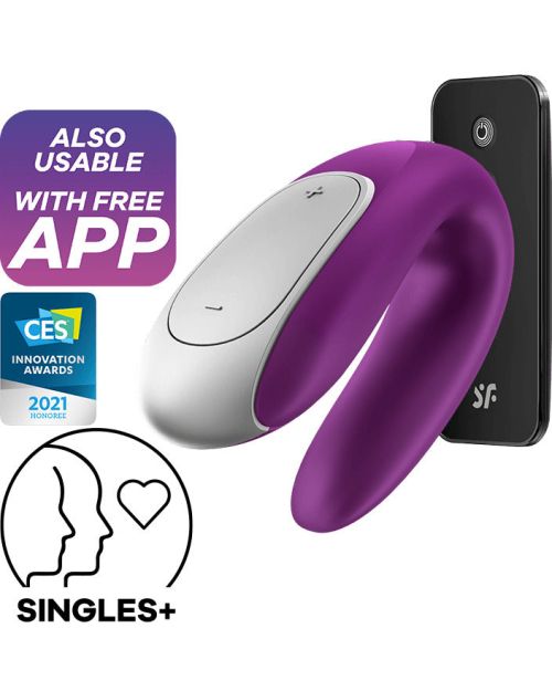 Satisfyer Double Fun Partner Vibrator Met App
