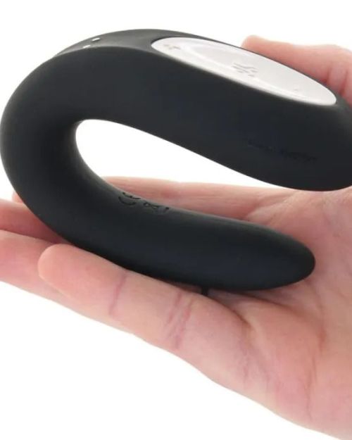 Satisfyer Double Joy Partner Vibrator Voor Koppels Met App Paars