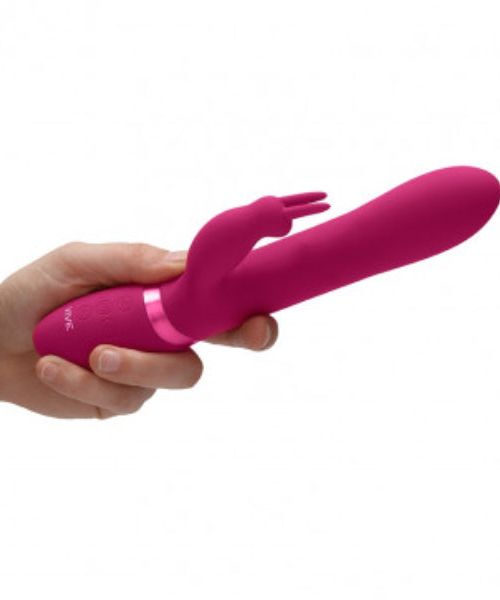 Vive Amoris Stotende Rabbit Vibrator 23 cm Roos